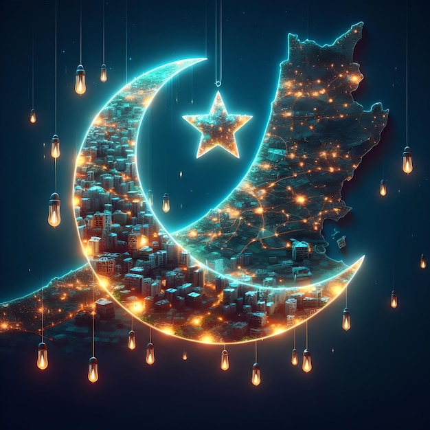 Islamskie tapety artystyczne na Ramadan