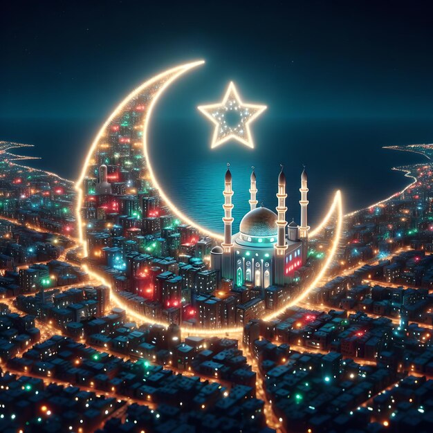 Islamskie tapety artystyczne na Ramadan