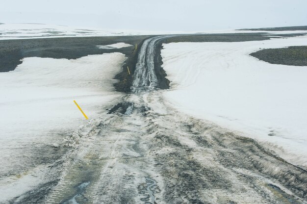 Islandia Krajobraz Droga Pole