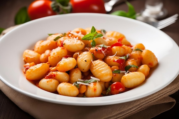 Italian Gnocchi Miska gnocchi z sosem pomidorowym