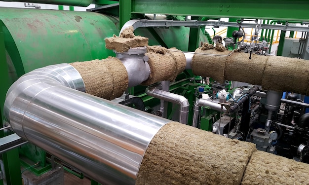 Izolacja rurociągów parowych dla elektrowni biomasowej z turbiną parową