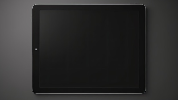 Zdjęcie izolowane białe tło tablet czarne mockup obrazu