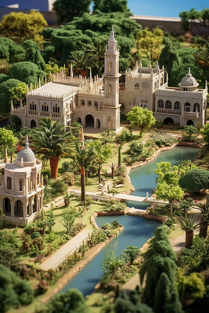 izometryczna miniatura jardin de la concepcin w maladze