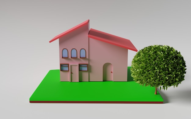 izometryczny renderowanie domu 3D house