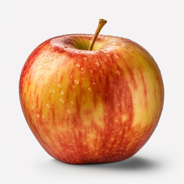 Jabłko na przezroczystym tle