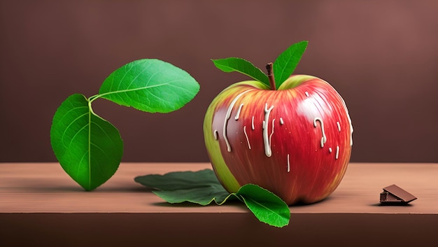 Jabłko z napisem jabłko
