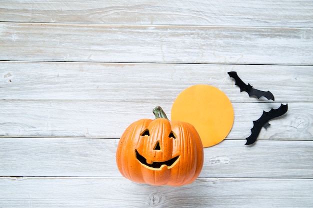 Jack O Lantern Nietoperz Księżyc