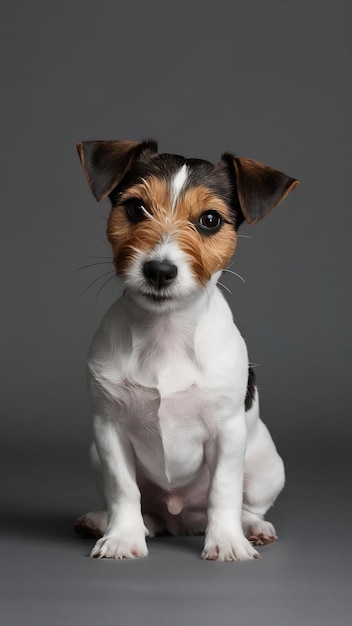 Jack Russell Terrier, mały pies, pozuje.