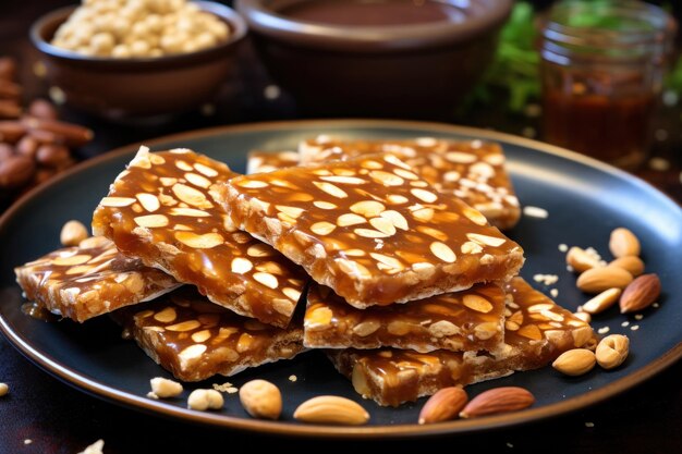 Jaggery Peanut chikki to popularna indyjska zdrowa przekąska