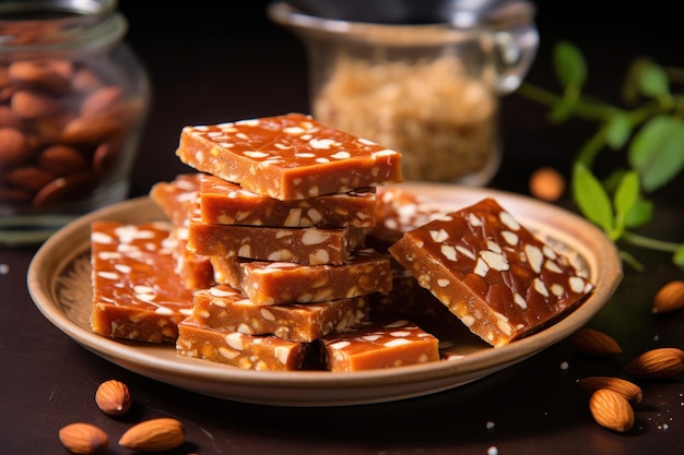 Jaggery Peanut chikki to popularna indyjska zdrowa przekąska