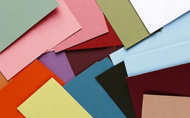 Jako tło można użyć abstrakcyjnego tła wykonanego z kolorowych arkuszy papieru