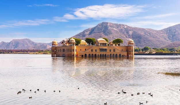 Jal Mahal W Indiach, Jaipur, Słynny Pałac Wodny.