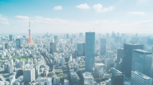 Japonia Zen Tokio wieża telewizyjna krajobraz panoramiczny widok fotografia Sakura kwiaty pagoda pokój cisza