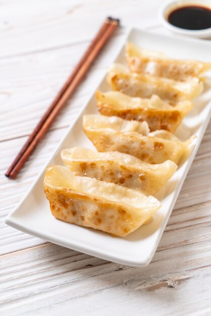 Japońska Gyoza Lub Pierogi Przekąska