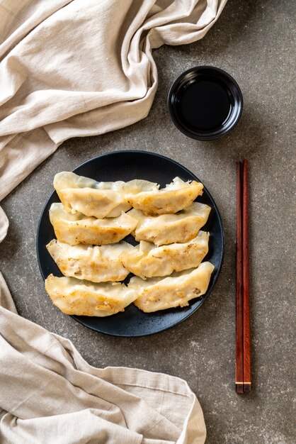 Japońska Gyoza Lub Pierogi Przekąska