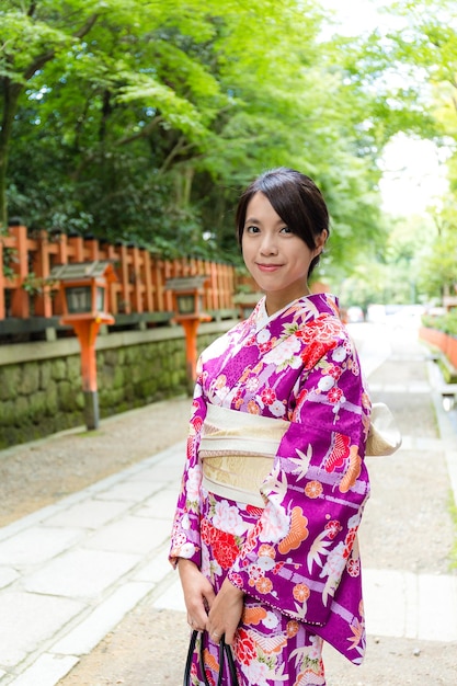 Japońska kobieta w kimono