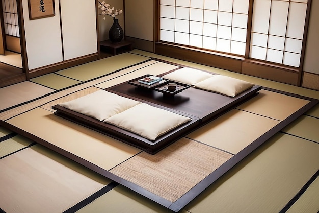 Japońska konstrukcja podłogi tatami