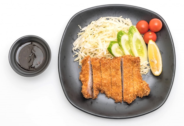 Japoński Smażony W Głębokim Tłuszczu Kotlet Wieprzowy (zestaw Tonkatsu)