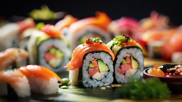 Japoński zestaw sushi