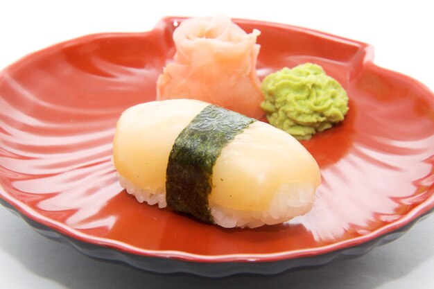 Japońskie tradycyjne jedzenie sushi