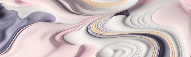 Jasna japońska minimalistyczna abstrakcyjna tapeta z pastelowymi kolorami miękki marmur topiący się kolor Generative AI