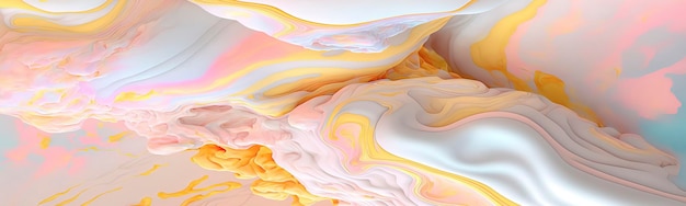 Jasna japońska minimalistyczna abstrakcyjna tapeta z pastelowymi kolorami miękki marmur topiący się kolor Generative AI