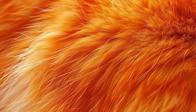 Zdjęcie jasna pomarańczowa tekstura futra koncepcja ciepła i miękkości odpowiednia do projektowania wzorów włókienniczych