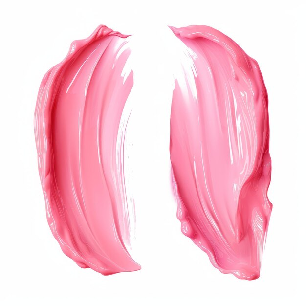 Jasno różowy szminka kosmetyczna na białym tle Modny kolor makijażu