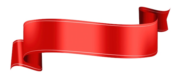 Jasnoczerwona wstążka z błyszczącym wykończeniem Czerwona wstępka elegancko zakrzywiona Doskonała do dekoracji Czerwna wstążka dodaje świąteczny dotyk Żywy czerwony wstążka do wydarzeń Izolowana na białym tle