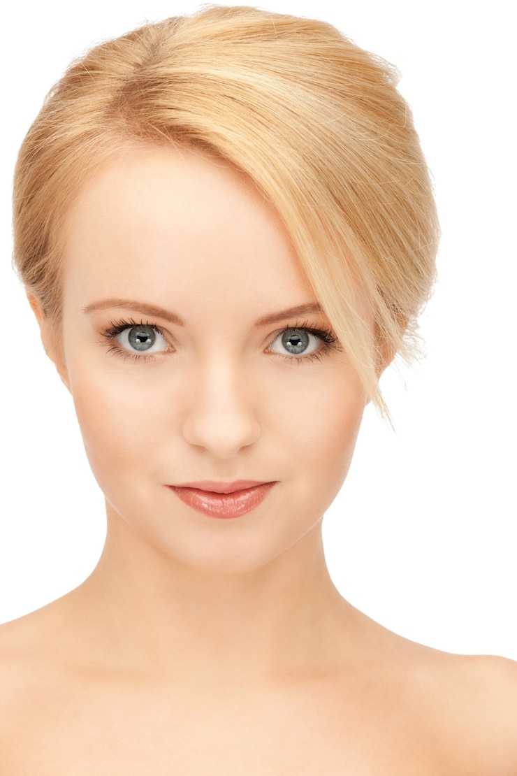 Zdjęcie jasny portret portret pięknej kobiety
