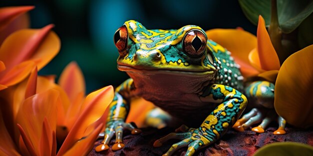 Javan images Redeya images Bardzo kolorowa żaba amazońska