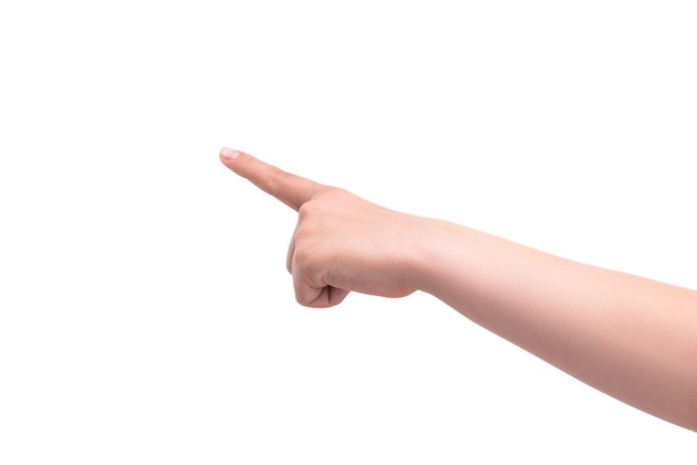 Jedna osoba wskazuje palcem wskazującym na przedmiot, aby zwrócić uwagę