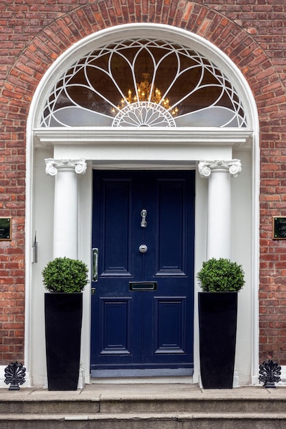 Jedne ze słynnych drzwi Dublin Dublin Republic of Ireland