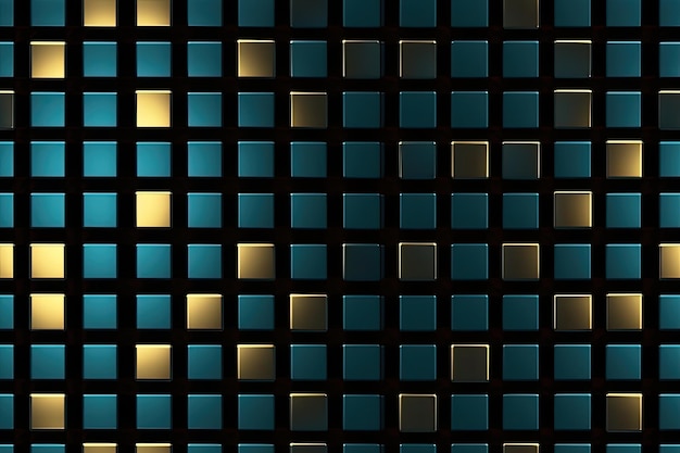 Jednolite abstrakcyjny wzór z 3d bloków tapety tła projektowania Generative AIxA