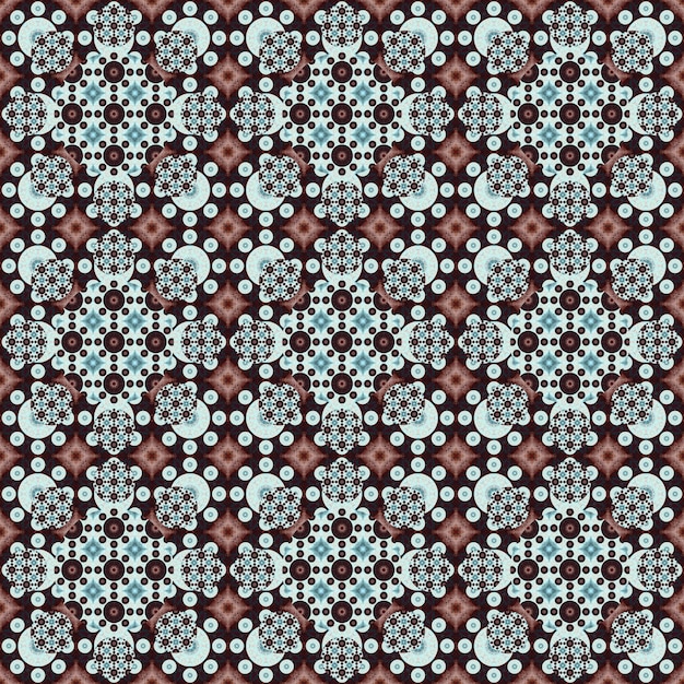 Jednolity wzór Mały wzór geometrycznych kwiatów Wzory na tkaniny i ubrania