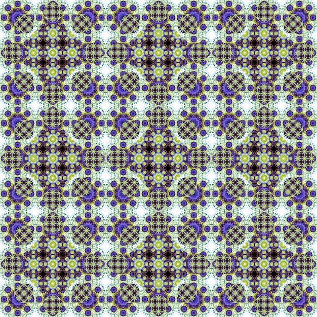 Jednolity wzór Mały wzór geometrycznych kwiatów Wzory na tkaniny i ubrania