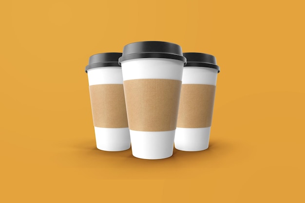 Zdjęcie jednorazowe kubki do kawy