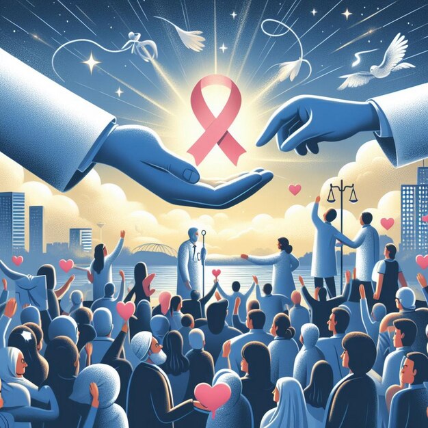 Jedność przeciwko rakowi Światowy Dzień Raka Zdjęcia Dnia Raka Świadomość raka