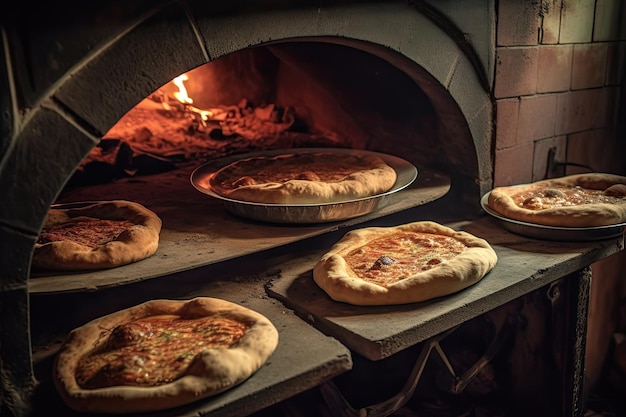 Jedzenie libańskie W piecu przygotowano pizzę i manakish