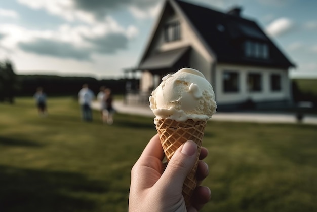 Jedzenie lodów w klubie golfowym Spokojne tempo i społeczny aspekt golfa