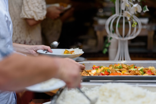 Jedzenie W Formie Bufetu, Catering Na Jedzenie W Restauracji, Mini Kanapki, Przekąski I Przekąski