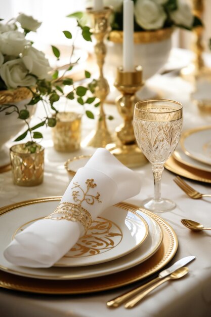 jego obraz prezentuje elegancką dekorację stołu z tematem Ramadanu