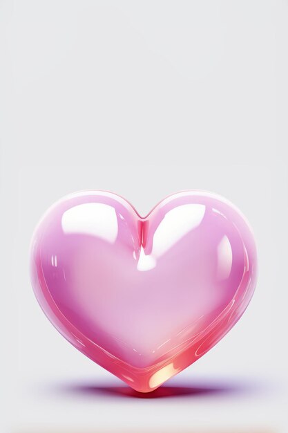 Jelly słodkie serce z copyspace na Walentynki i miłość tematyczna kartka powitalna
