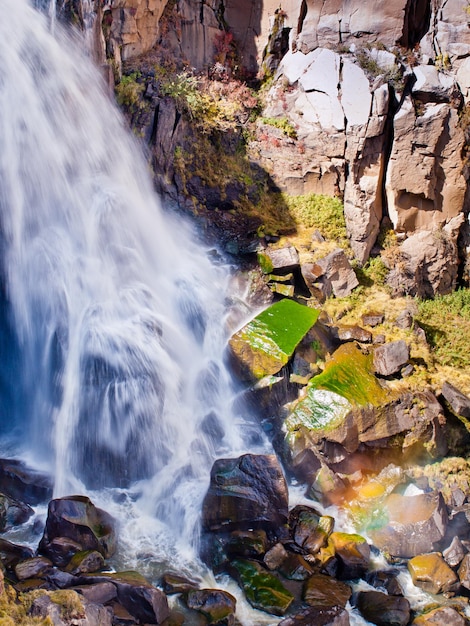 Jesień w North Clear Creek Water Falls w Kolorado.