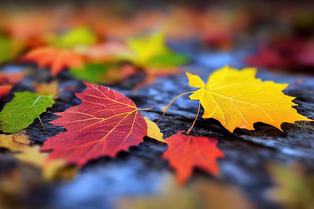Jesienna martwa natura - dynie, jesienne liście i pęcherzyca