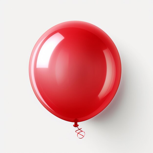 Zdjęcie jest czerwony balon z sznurkiem przymocowanym do niego generatywny ai