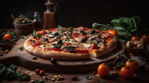 jest pizza z oliwkami generatywnymi ai