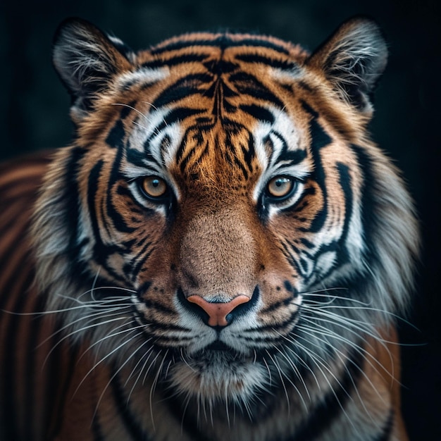 Jest tygrys, który patrzy na generatywną ai kamery