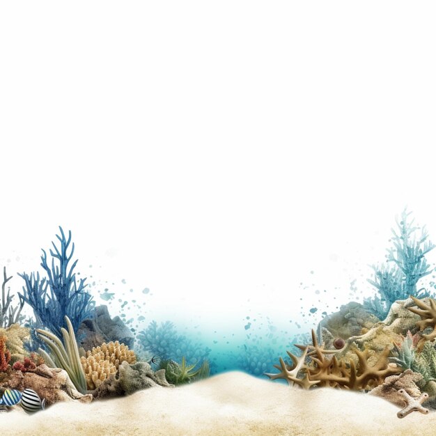 Zdjęcie jest zdjęcie rafy koralowej z zebrą generatywną