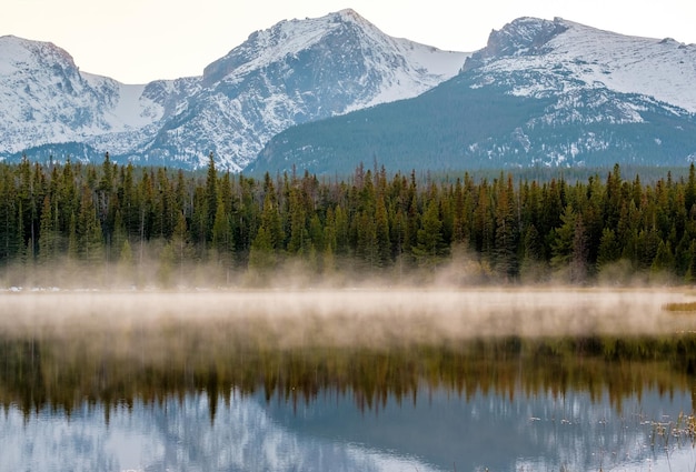 Jezioro Bierstadt Góry Skaliste Kolorado USA